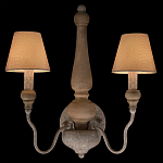 Бра с двумя конусовидными тканевыми абажурами Neighborhood варинант исполнения - 2 | Loft Concept в Грозном