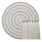 Художественный Гобелен Макраме White Disk Harmony варинант исполнения - 4 | Loft Concept в Грозном