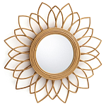 Зеркало из ротанга в форме цветка WICKER MIRROR 65  варинант исполнения - 1 | Loft Concept в Грозном