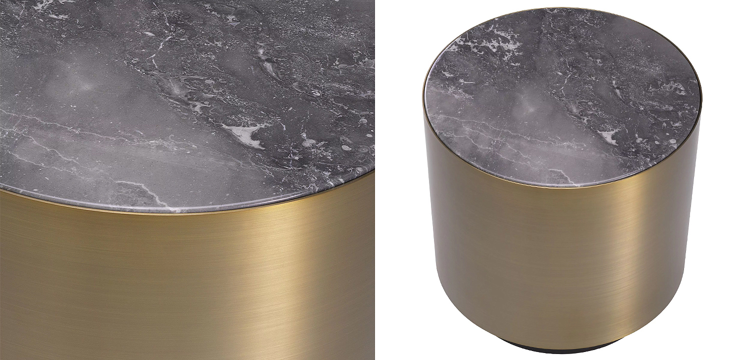 Приставной столик Eichholtz Side Table Porter Round Приставной столик Eichholtz Side Table Porter Round - Loft-Concept в Грозном
