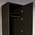 Узкий Шкаф Primo с 2 выдвижными ящиками Темный орех варинант исполнения - 6 | Loft Concept в Грозном