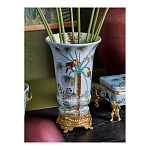 Ваза из фарфора с бронзовыми элементами Tropical Garden варинант исполнения - 8 | Loft Concept в Грозном