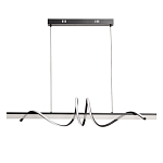 Люстра линейная черного цвета с волнообразным металлическим элементом Luke Lampco Tracer Lamp варинант исполнения - 2 | Loft Concept в Грозном