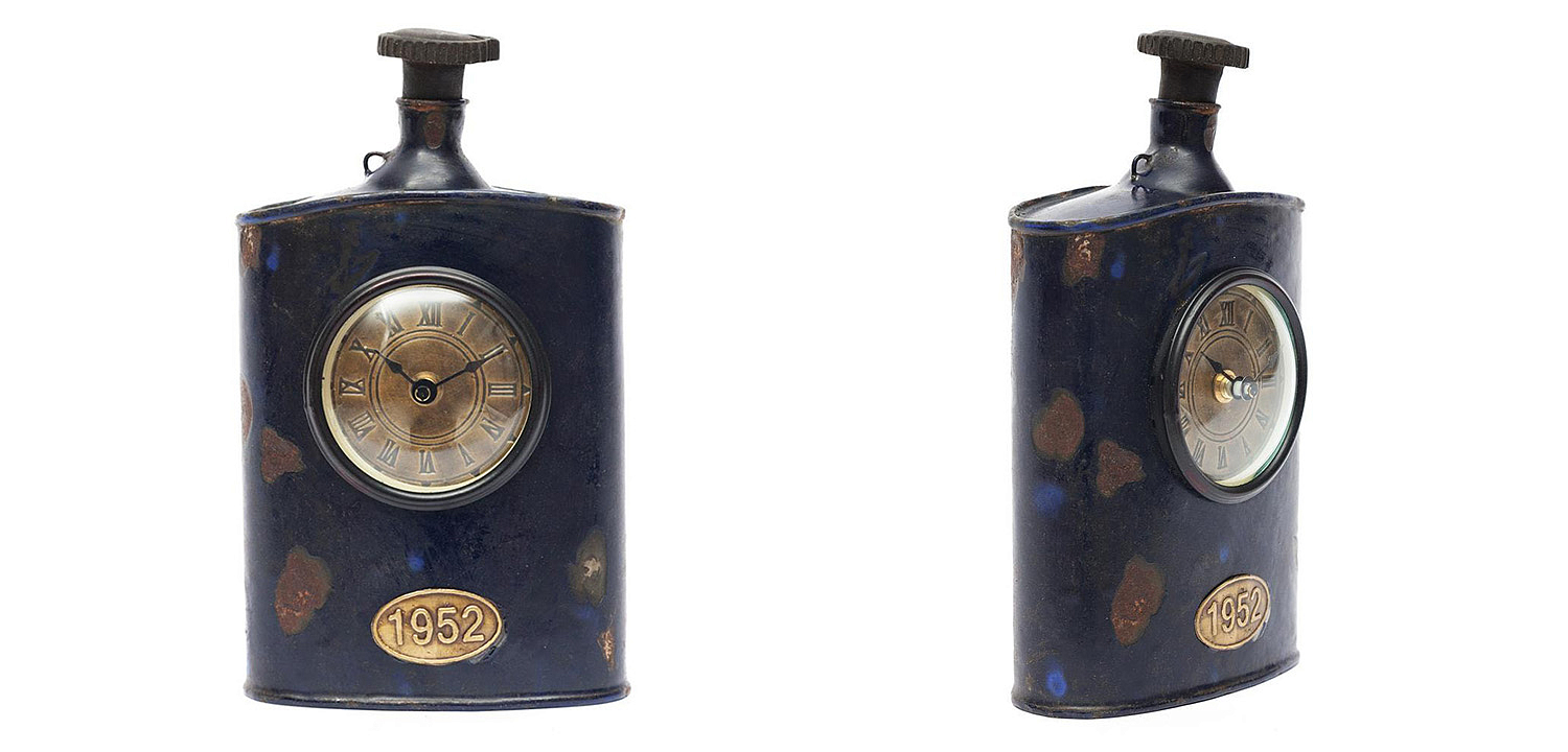 Часы Antique Indian Bottle of Brandy Clock - Loft-Concept в Грозном