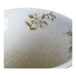 Ваза из голубого фарфора с бронзовыми элементами Blue Garden варинант исполнения - 3 | Loft Concept в Грозном