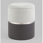 Пуф Mauldine с ящиком серо-черный с экокожей варинант исполнения - 1 | Loft Concept в Грозном