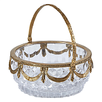 Корзиночка из прозрачного стекла с бронзовой ручкой Eden Garden варинант исполнения - 1 | Loft Concept в Грозном