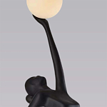 Торшер черная статуэтка Девушка Girl Carries Light Balls варинант исполнения - 1 | Loft Concept в Грозном