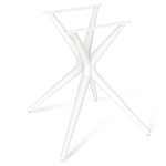 Стол обеденный с круглой столешницей из керамики на четырех белых ножках Sand Ceramics варинант исполнения - 5 | Loft Concept в Грозном