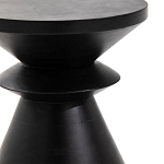 Черный приставной столик из массива AMORPHOUS варинант исполнения - 2 | Loft Concept в Грозном