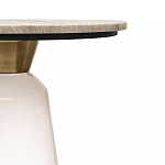 Кофейный столик с прозрачным основанием и столешницей с мраморным узором Transparent Base варинант исполнения - 2 | Loft Concept в Грозном