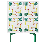 Тумба  с рисунком ShortT Pina Colada Green варинант исполнения - 1 | Loft Concept в Грозном