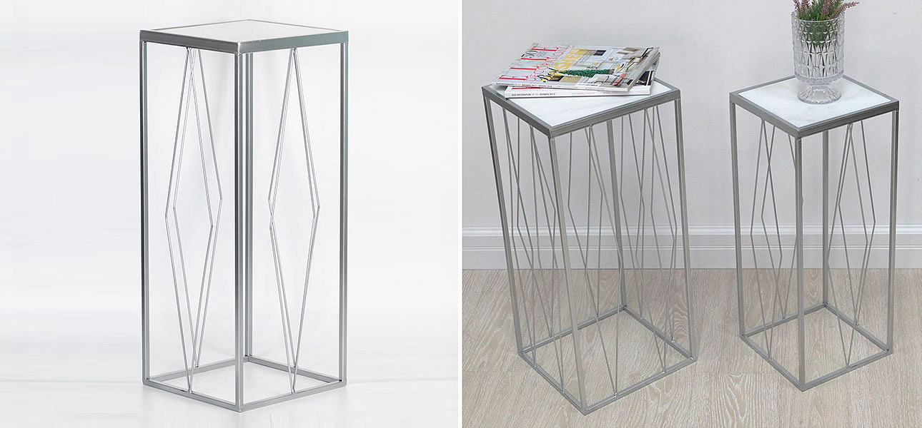 Подставка с мраморной столешницей один ромб Geometry - Loft-Concept в Грозном