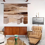 Тканый вручную монументальный настенный гобелен Earth Flow варинант исполнения - 4 | Loft Concept в Грозном