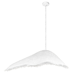 Подвесной светильник с асимметричным волнообразным абажуром и фактурной бахромой по краю Tactile Line варинант исполнения - 12 | Loft Concept в Грозном