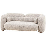 Дизайнерский двухместный диван с мягкими спинкой и подлокотниками бежевый Madelaine Sofa Beige варинант исполнения - 3 | Loft Concept в Грозном