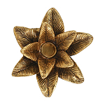 Подсвечник в форме пальмы с резными листьями и текстурным основанием Golden palm leaves варинант исполнения - 2 | Loft Concept в Грозном