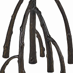 Торшер с цилиндрическим абажуром на каркасе в виде корня растения Curling Light варинант исполнения - 3 | Loft Concept в Грозном