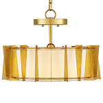 Потолочный светильник круглый с каркасом в форме треугольников и тканевым абажуром Brutal Light варинант исполнения - 1 | Loft Concept в Грозном