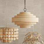 Люстра с каскадом из круглых декоративных элементов Texture Discs варинант исполнения - 4 | Loft Concept в Грозном