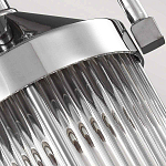 Подвесной светильник цвета хром с рифленым стеклянным цилиндрическим плафоном в современном стиле Feiss варинант исполнения - 5 | Loft Concept в Грозном