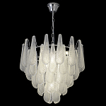 Люстра с подвесками из рифленного стекла в форме капель Textured Glass Chandelier варинант исполнения - 16 | Loft Concept в Грозном