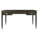 Письменный стол Elsa Dreams Walnut Шпон дерево с двумя ящиками варинант исполнения - 5 | Loft Concept в Грозном