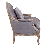 Кресло Ava Classical Armchair brown and grey velour варинант исполнения - 2 | Loft Concept в Грозном
