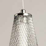 Люстра круглая каскадня с 5-ю плафонами из металлической сетки Mesh Lampshade Lighting варинант исполнения - 9 | Loft Concept в Грозном