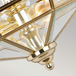 Потолочный светильник шестигранной формы с прозрачными стеклянным плафоном Elstead Lighting варинант исполнения - 11 | Loft Concept в Грозном