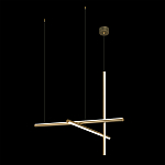 Люстра с 3-мя  пересекающимися цилиндрическими плафонами на тонких тросах Trumpet tube варинант исполнения - 3 | Loft Concept в Грозном