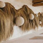 Большая дизайнерская Инсталляция из соломы RAFFIA Installation  варинант исполнения - 4 | Loft Concept в Грозном