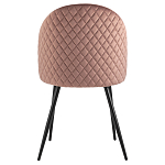 Мягкий стул в велюре пыльно-розового цвета Miruna Chair варинант исполнения - 3 | Loft Concept в Грозном