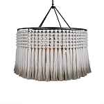 Люстра серая плетеная с кисточками Boho Tassel Chandelier варинант исполнения - 1 | Loft Concept в Грозном