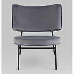 Мини-кресло District Lounge велюр серый варинант исполнения - 4 | Loft Concept в Грозном