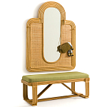 Скамья из ротанга с подушкой Mattia Rattan Bench варинант исполнения - 5 | Loft Concept в Грозном