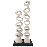 Белые тотемы природной формы Большой напольный Арт-объект Vega   варинант исполнения - 1 | Loft Concept в Грозном