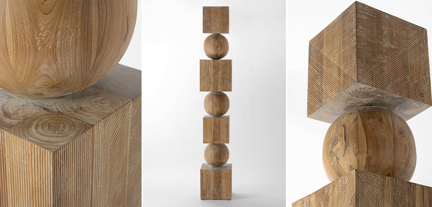Арт-объект Art Object Squares and Balls made wood Арт-объект Art Object Squares and Balls made wood - Loft-Concept в Грозном