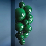 Люстра Grape Balls Зеленое стекло  варинант исполнения - 2 | Loft Concept в Грозном