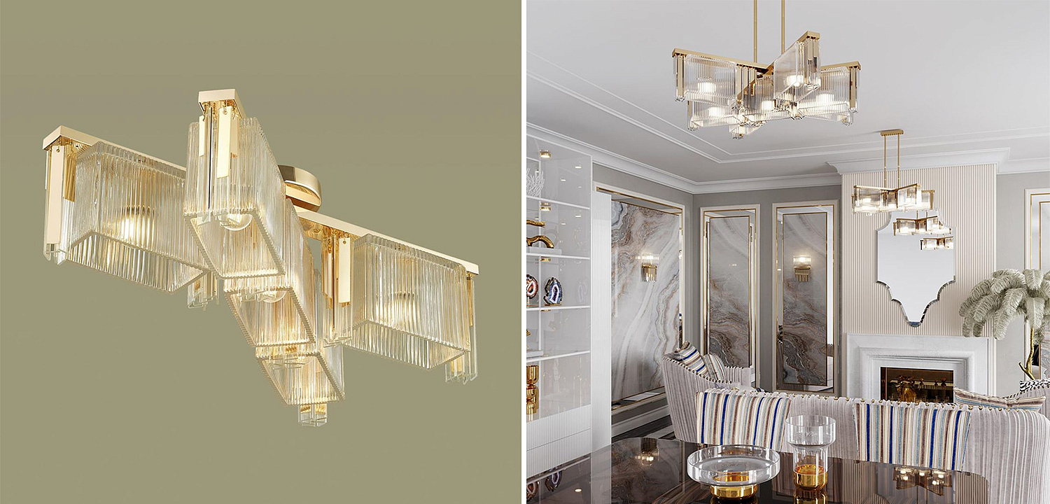 Люстра Madelen Gold Chandelier 5 Люстра Madelen Gold Chandelier 5 - Loft-Concept в Грозном