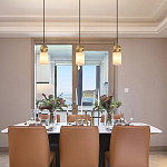 Подвесной светильник светодиодный с цилиндрическим плафоном Stone Helios варинант исполнения - 1 | Loft Concept в Грозном