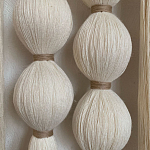 Панно на стену из хлопковых нитей White Morse Wall Hanging  варинант исполнения - 3 | Loft Concept в Грозном