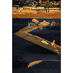 Кофейный стол с японским пейзажем Bohemia coffee table  варинант исполнения - 5 | Loft Concept в Грозном