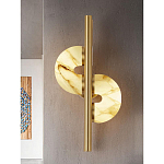 Бра  с фигурным мраморным рассеивателем Spiral of Warm Light варинант исполнения - 6 | Loft Concept в Грозном