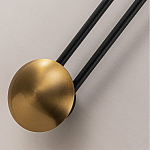 Бра с янтарным стеклянным диском и золотистыми акцентами Savio Glass Disc варинант исполнения - 3 | Loft Concept в Грозном