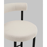 Стул полубарный Floreo букле молочный варинант исполнения - 2 | Loft Concept в Грозном
