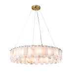 Люстра круглая декорированная натуральным камнем Stone Interior Accent варинант исполнения - 2 | Loft Concept в Грозном