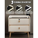 Умная прикроватная тумбочка c зарядкой для телефона Nightstand Smart варинант исполнения - 2 | Loft Concept в Грозном