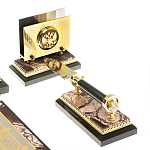 Настольный письменный набор из яшмы Manager Organizer варинант исполнения - 6 | Loft Concept в Грозном