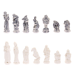 Шахматы Русские сказки с доской из натурального камня Змеевик Decorative Thematic Chess варинант исполнения - 5 | Loft Concept в Грозном